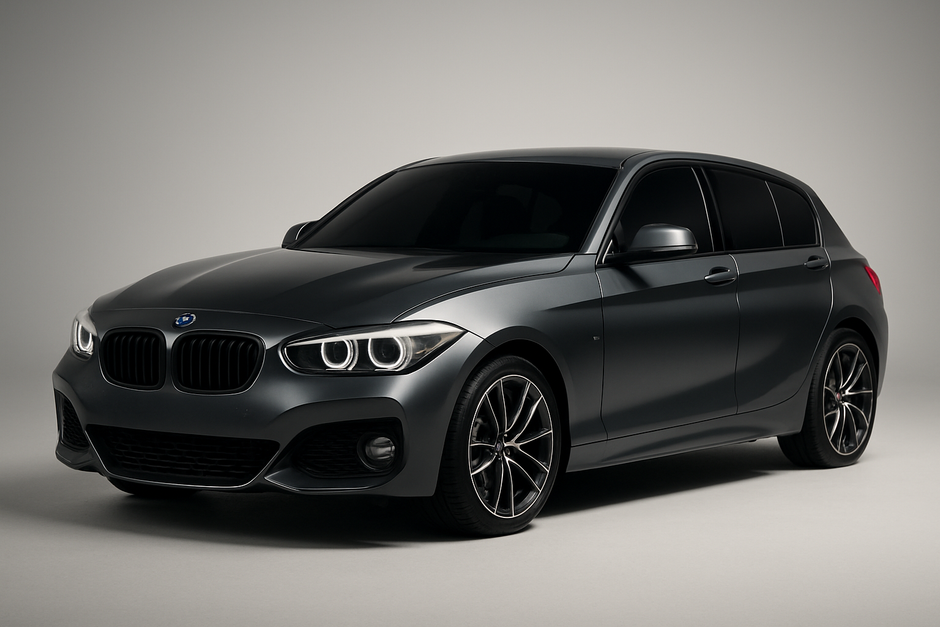 BMW 1 serues with tinted windows