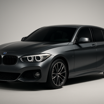 BMW 1 serues with tinted windows