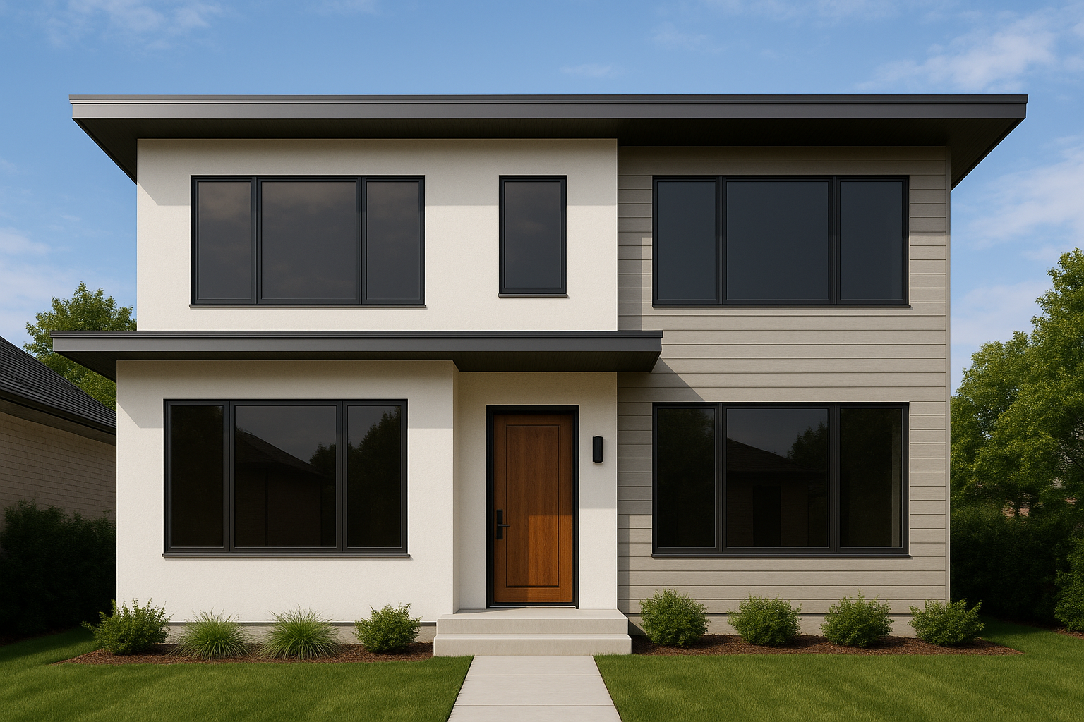 House with 20% tinted windows