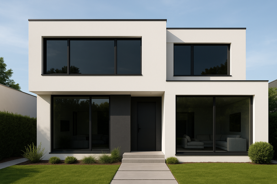 house with 35% tinted windows