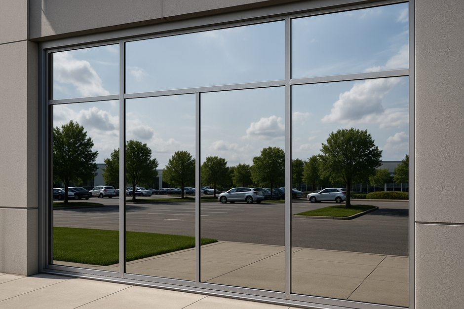 silver reflective window film