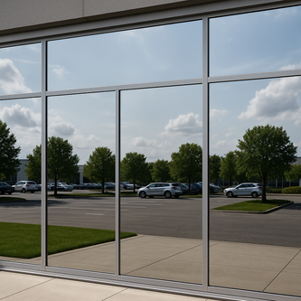 silver reflective window film