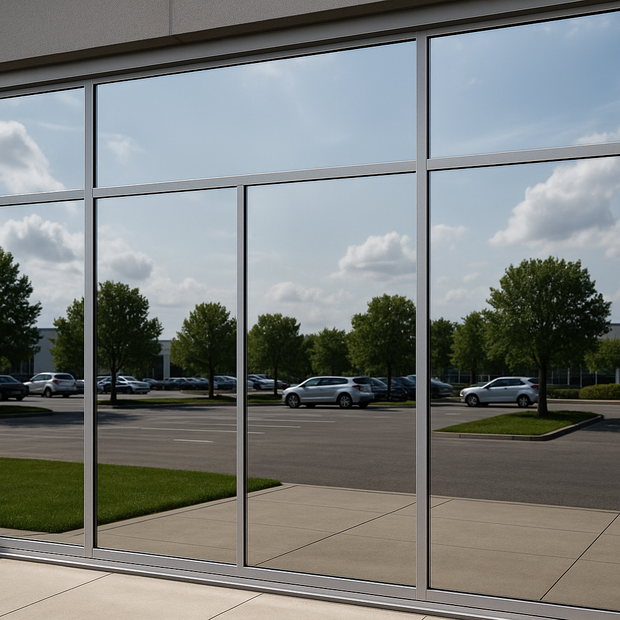 silver reflective window film